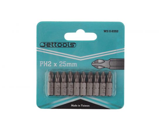 Насадка магнитная для больших нагрузок (10 шт; 25 мм; PH2) Jettools W2-11-0252 