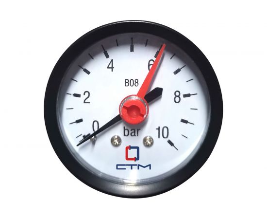 Манометр аксиального подключения 1/4" до 10 бар СТМ CPM14A10 