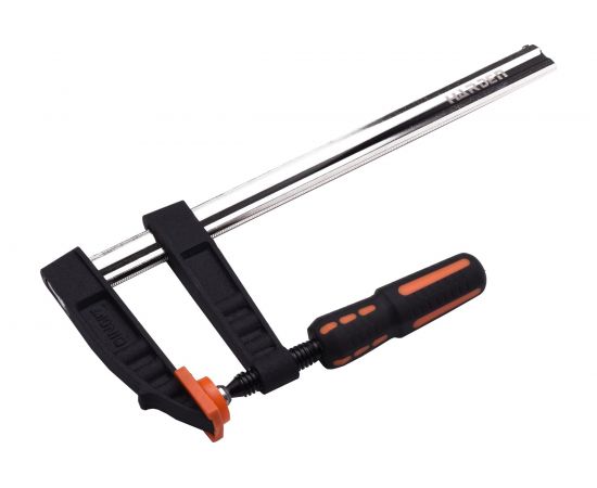 Реечная струбцина HARDEN, усиленная, 2-х компонентная рукоятка, 50*150 мм 600301 – изображение 2