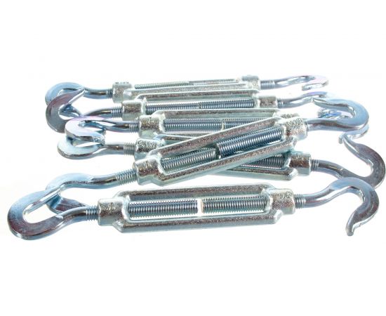 Талреп крюк-крюк DIN 1480 6 шт. (М10; ТФ5) Зубр 4-304365-10 – изображение 2