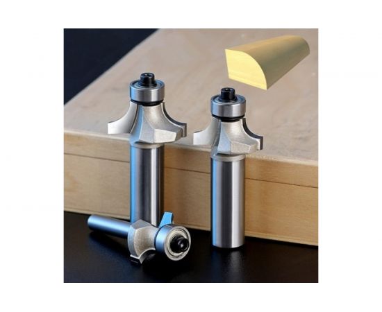 Фреза по дереву кромочная калевочная (16х6 мм; R3 мм; хвостовик 6 мм) Strong СТФ-10170016 – изображение 2