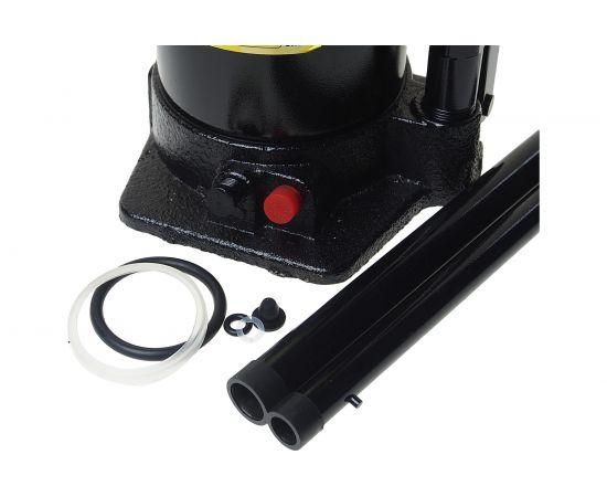 Гидравлический бутылочный домкрат ЭВРИКА с клапаном, 32 т, ремкомплект ER-80302 – изображение 2