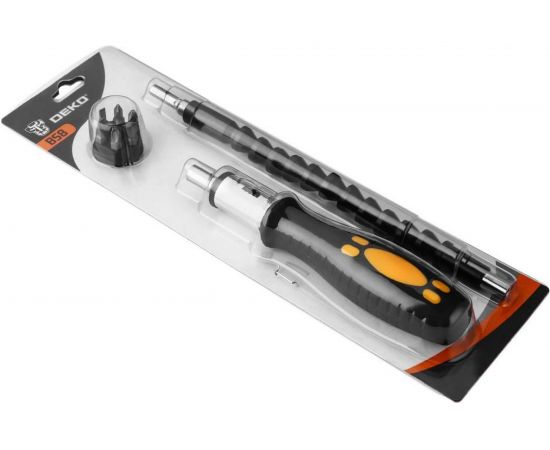 Реверсивная отвертка с набором бит и гибким валом DEKO BS8 8 предметов – изображение 2