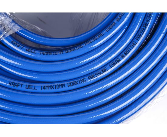Шланг воздушный гибридный PVC 10x14 мм, 100 м KraftWell KRW-HS1014HPVC – изображение 3