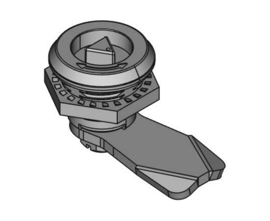 Замок под трехгранный ключ ТРИЗАМ цинк, d-9 мм, с ригелем и ключом ЗЧВ.М.2.79.1061.КМ TRZ0047 – изображение 3