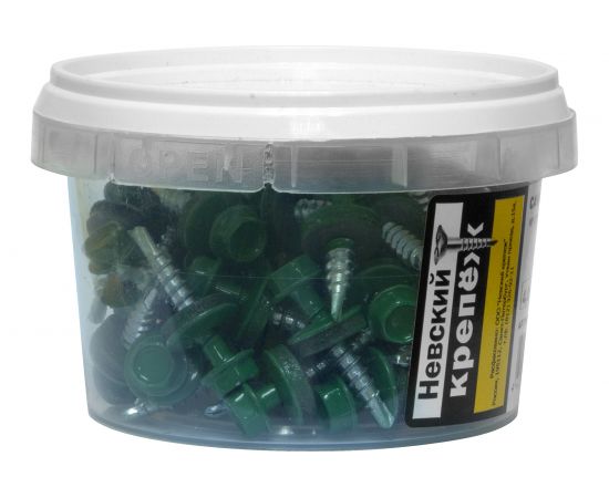 Саморез КР Невский Крепеж св. 4,8х28 RAL-6002 зелёный 60 шт. 912030 – изображение 4