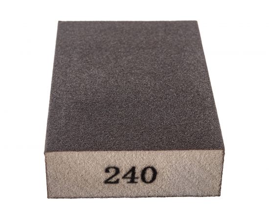 Губка шлифовальная 100x70x25 мм, P240, 1 шт Orientcraft SS1007025240 – изображение 4