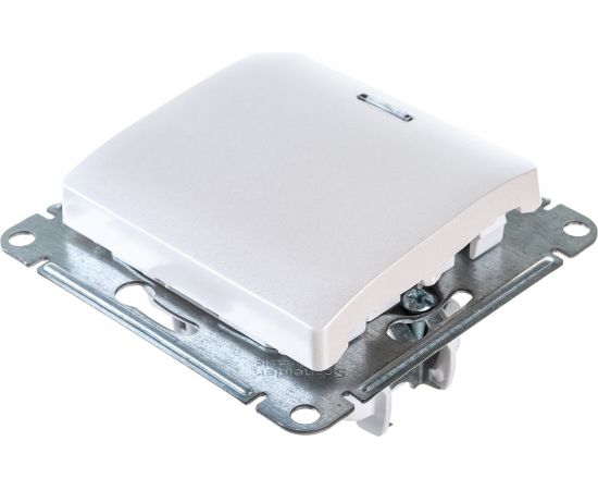 1-клавишный механизм выключателя Schneider Electric скрытой проводки Glossa 10А IP20 1а 10AX перламутр GSL000613 – изображение 4