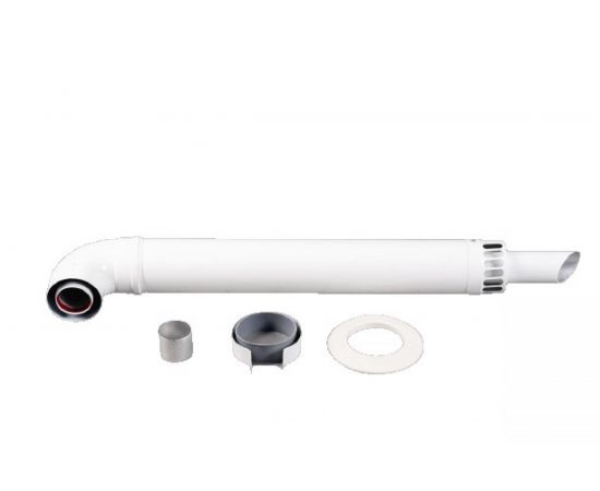 Комплект коаксиального дымохода антилед Mizudo L850, 60/100мм, с хомутом K-C-01 – изображение 4