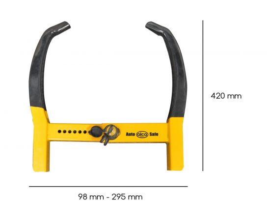 Блокировщик колес Alca расширяемый, 420-403/295-98 мм 306100 – изображение 7