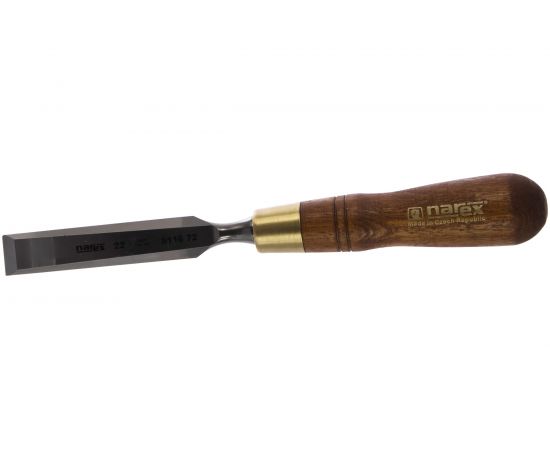 Плоская стамеска с ручкой NAREX WOOD LINE PLUS 22 мм 811672 