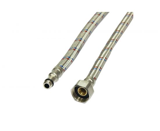 Подводка для смесителей СТМ сталь, 1/2xM10x80 см., короткий штуцер CWFSS080 