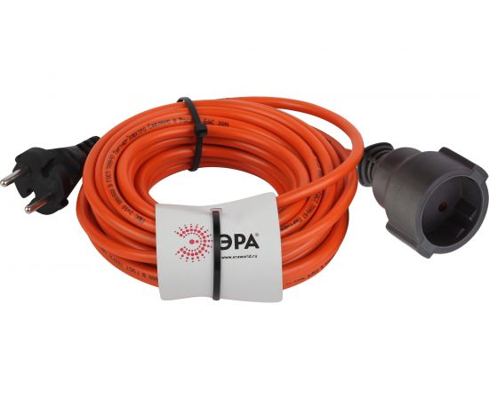 Силовой удлинитель ЭРА UPx12x110mIP44 в бухте, без заземления, 10м, 1 гнездо, ПВС 2x1, 15 Б0046805 