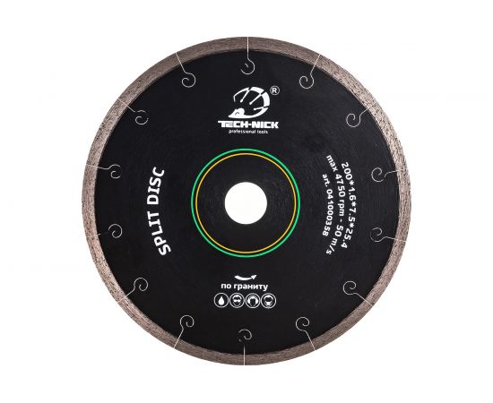 Диск алмазный сплошной по граниту SPLIT DISC (200х25.4 мм) TECH-NICK 041000358 