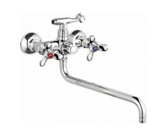 Смеситель для ванны LEDEME дивертор в корпусе излив керамика, L2712 89726 