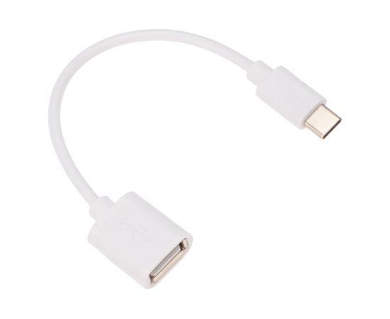 Кабель OTG Type-C - USB,REXANT 2,4A, 1м белый 18-1180 