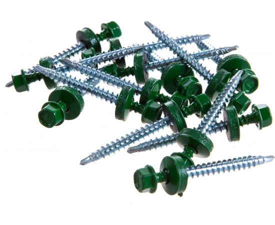Кровельный саморез Tech-Krep КРс ZP 4.8x51 6002 светло-зелен 150шт 00003041 