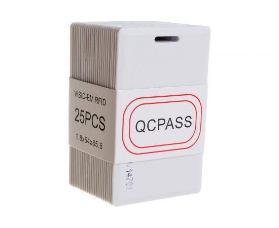 Карта доступа REXANT с прорезью RFID ключ 125KHz формат EM-Marin 100 шт 46-0227 