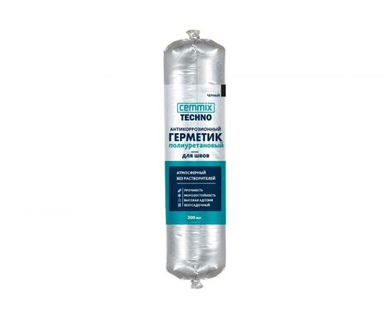 Полиуретановый герметик CEMMIX (антикоррозионный; черный; 300 мл) 84735757 