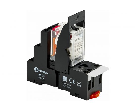 Пластиковая клипса держатель реле РЕЛЕОН RP4 S0401 – изображение 2