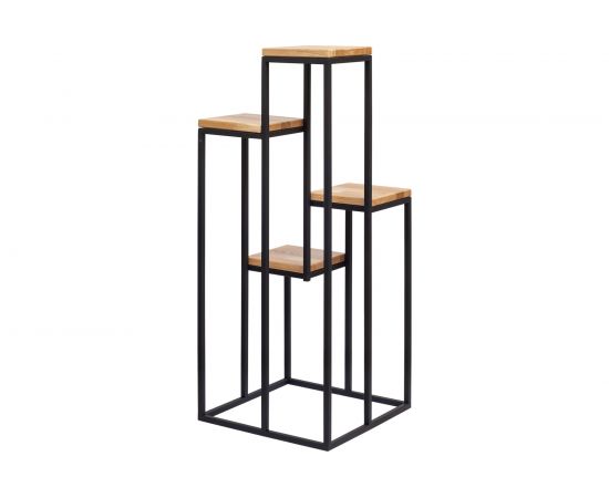 Столик-подставка под 4 кашпо GreenWeen TORI черный GW-T4-B-100 – изображение 2