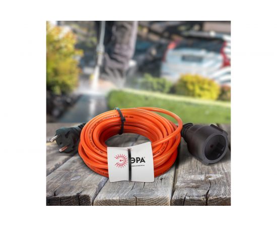 Силовой удлинитель ЭРА UPx12x110mIP44 в бухте, без заземления, 10м, 1 гнездо, ПВС 2x1, 15 Б0046805 – изображение 2