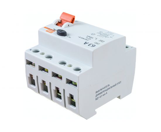 Устройство защитного отключения TDM ВД1-63 4Р 63А 100мА тип А SQ0203-0091 – изображение 2