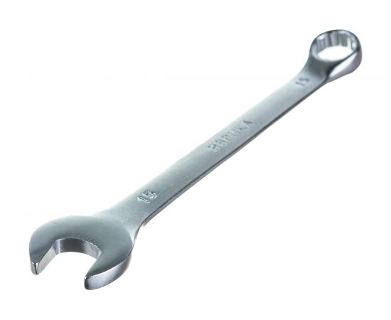 Комбинированный ключ 15мм Chrome vanadium на держателе сатинированный ЭВРИКА ER-31015 – изображение 2