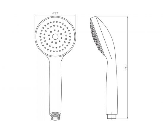 Душевая лейка ARGO MONO 27809 – изображение 2