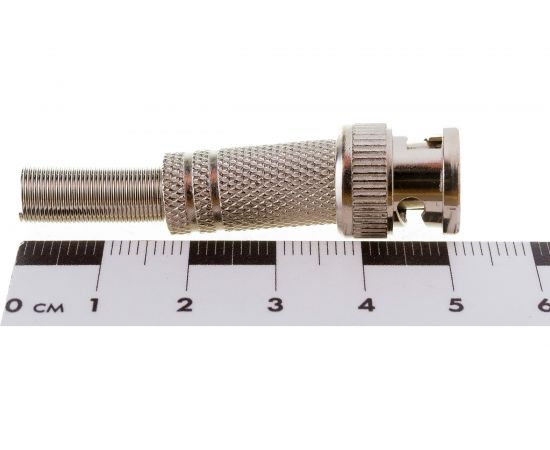 Штекер BNC TDM под винт, с пружиной, металл, индивидуальная упаковка SQ1809-0037 – изображение 2