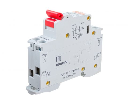 Автоматический выключатель дифференциального тока TDM 63М 2P1P+N C25 10мА 4,5кА тип АС SQ0202-0061 – изображение 3