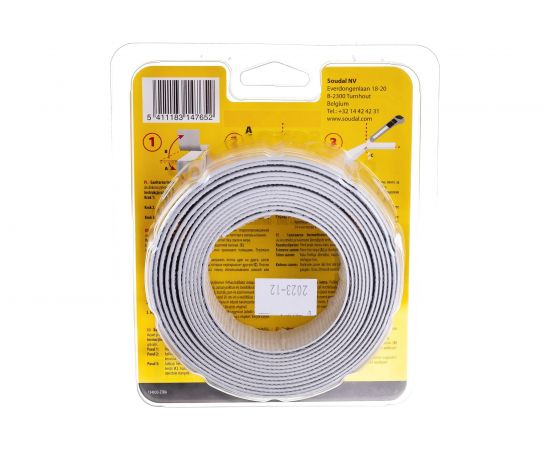 Водонепроницаемая лента для ванн, раковин, душевых кабин SOUDAL 38мм х 3.35м /1х6 134030 – изображение 3