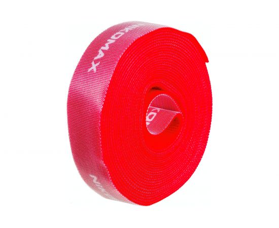 Стяжка-липучка NIKOMAX нарезаемая, в рулоне 5 м, ширина 25 мм, красная NMC-CTV05M-25-RL-RD – изображение 3