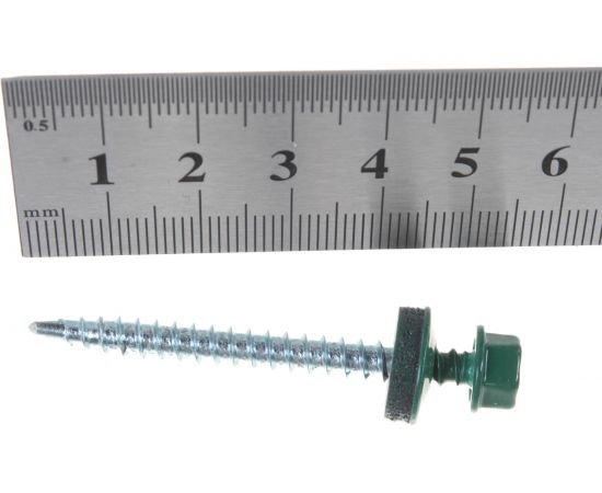 Кровельный саморез Tech-Krep КРс ZP 4.8x51 6002 светло-зелен 150шт 00003041 – изображение 4