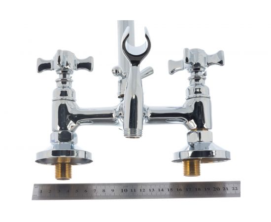 Смеситель для ванны LEDEME длинный излив, с шаровым переключателем, керамика,силумин, L2611-2 805963 – изображение 4