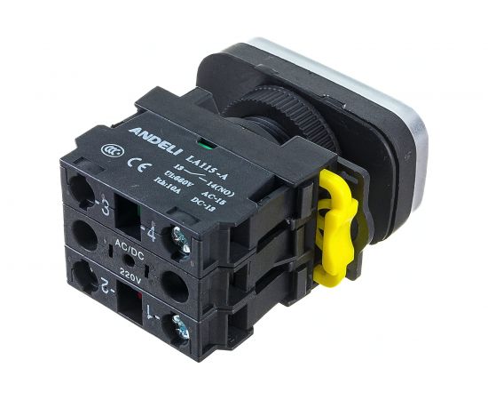 Двойная кнопка ANDELI LA115-A5-11RD1, 1NO 1NC, 220В, IP65 ADL10-204 – изображение 4