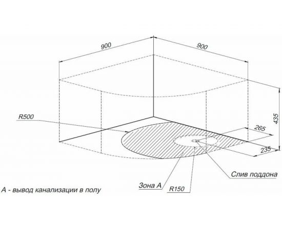Душевой поддон Aquanet Optimal 90х90 00225376 – изображение 6
