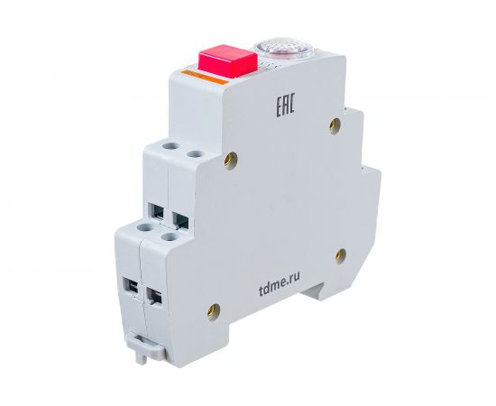 Кнопочный выключатель с индикацией TDM ВКИ-47 красный LED 2НО;1НЗ AC/DC SQ0214-0002 