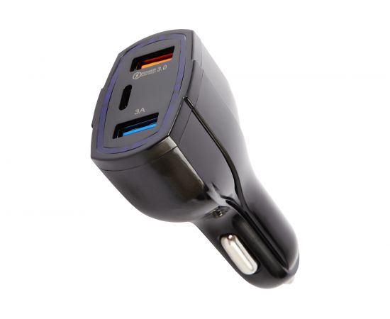 Автомобильное зарядное устройство Red Line 2 USB и Type-C, 25 Вт, QC УТ000029868 