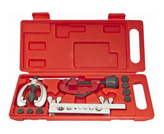 Слесарный набор для резки и развальцовки трубок ЭВРИКА 10 предметов, в кейсе ER-86410 