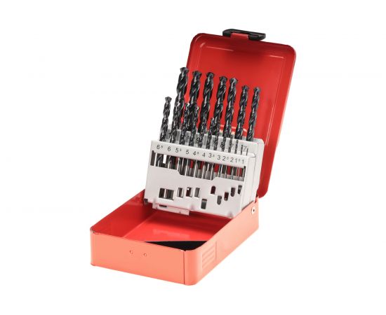 Ruko Набор сверл по металлу 1-10 мм HSSE-Co8 TiALN 19шт 281214EF 