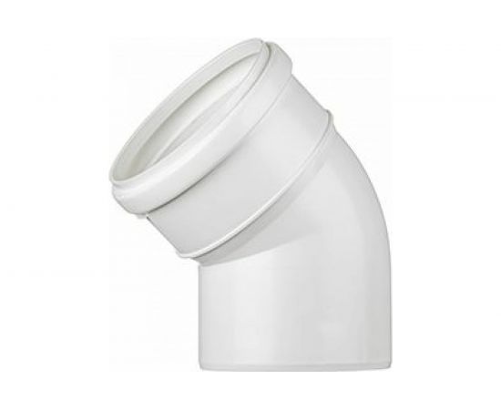 Отвод ООО МультиМирПласт 110/45 SN4 белый ОТВ Б 110/45 