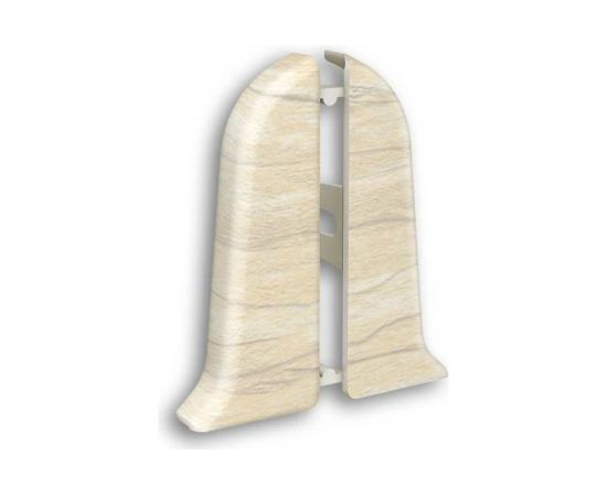 Торцевые заглушки для плинтуса IDEAL Классик 85 мм, 262 клен вермонт К-П85-Тп-Ф1 262 КЛН ВРМ 