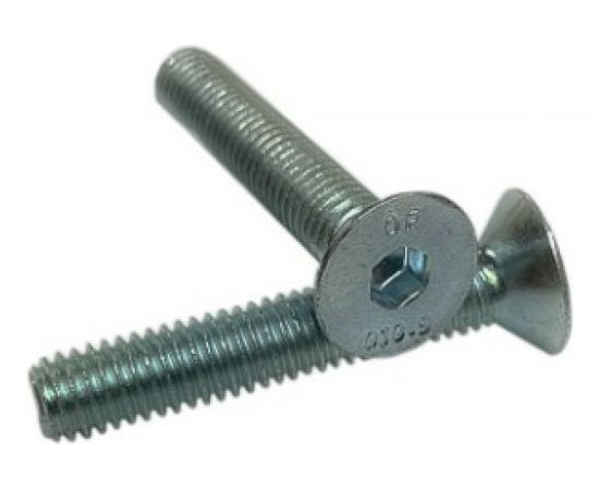 Винт ZAMETAL М10x25, пр. 10.9, с пот. гол., в/ш, DIN 7991, оц., уп. 200 шт. ZA521071 