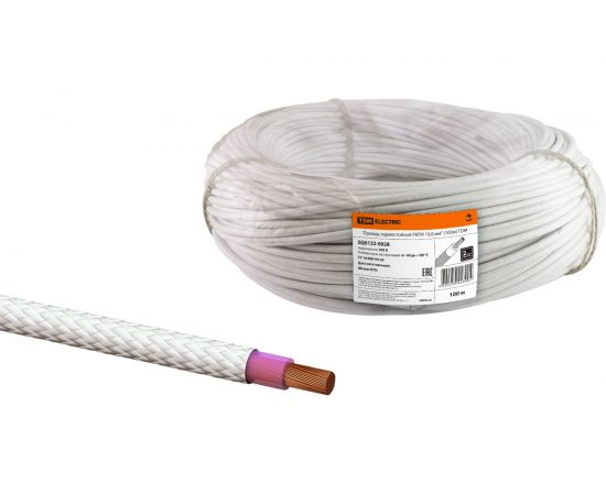 TDM Провод термостойкий РКГМ 10,0 мм? 100м SQ0122-0028 