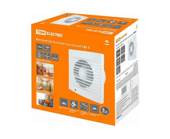 Бытовой настенный вентилятор TDM 150 С SQ1807-0003 – изображение 2