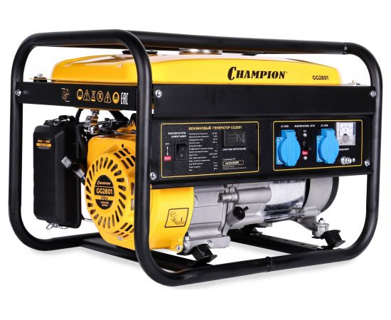 Генератор Champion (2,8/3,0 кВт OHV 7лс 15л 39 кг) GG2801 – изображение 2