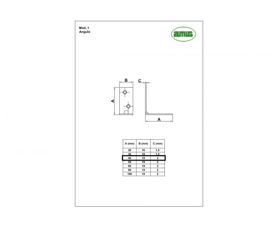 Уголок Amig покрытие цинкование 381 – изображение 2