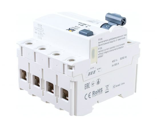 Выключатель дифференциального тока IEK ARMAT R10N 4P 40А 300мА тип AC AR-R10N-4-040C300 – изображение 2