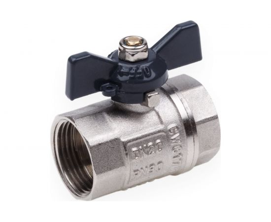 Шаровой кран AQUALINK вн-вн 3/4 B бабочка 1156 – изображение 3